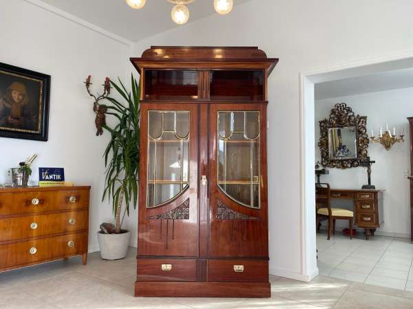 Sale Jugendstil Vitrine / Bücherschrank/ Antiquität / B1271