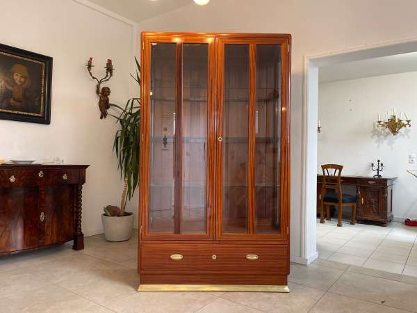 Restaurierter Jugendstil Vitrine Bücherschrank Vitrinenschrank A4927